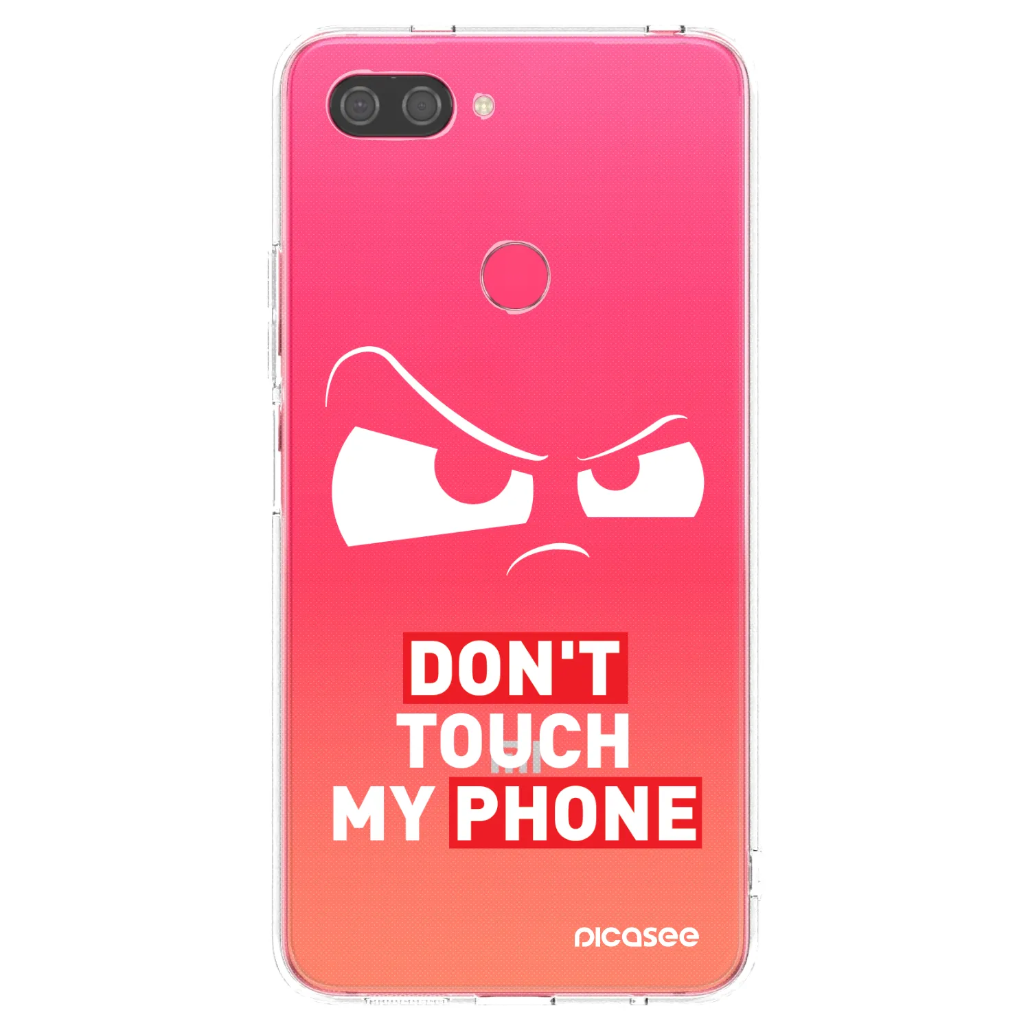 Picasee silikonowe przeźroczyste etui na Xiaomi Mi 8 Lite - Cloudy Eye - Transparent