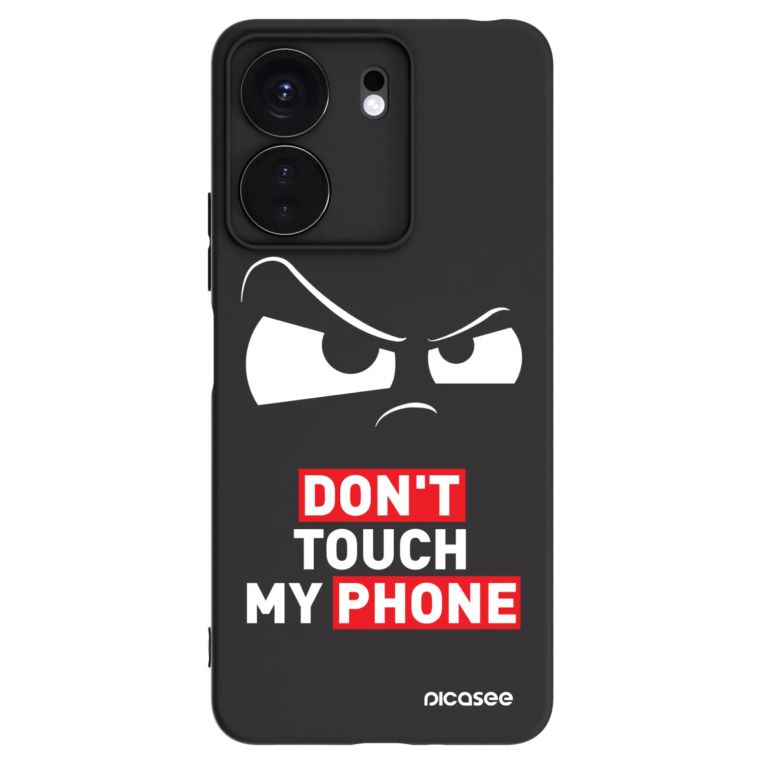 Picasee silikonowe czarne etui na Xiaomi Redmi 13C 4G - Cloudy Eye - Transparent