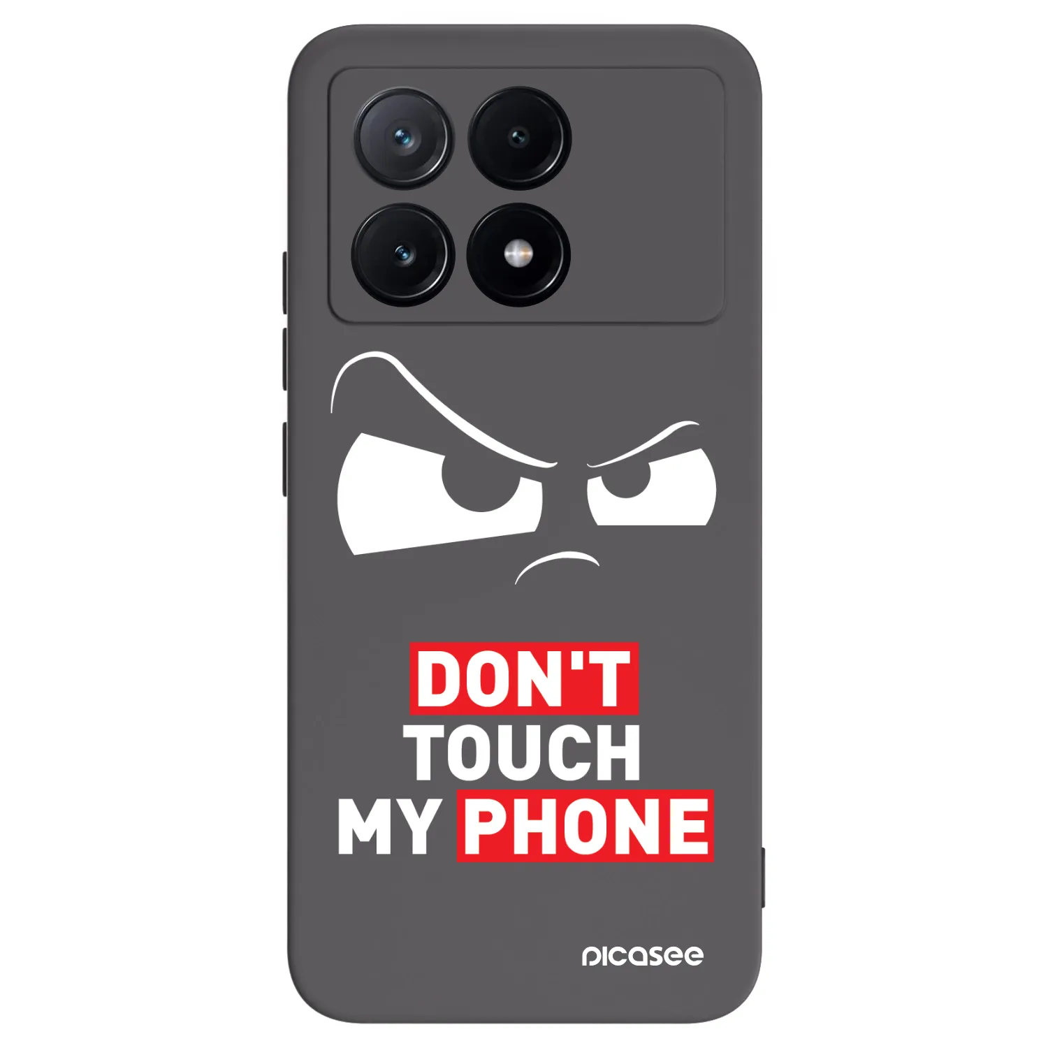 Picasee silikonowe czarne etui na Xiaomi Poco X6 Pro - Cloudy Eye - Transparent