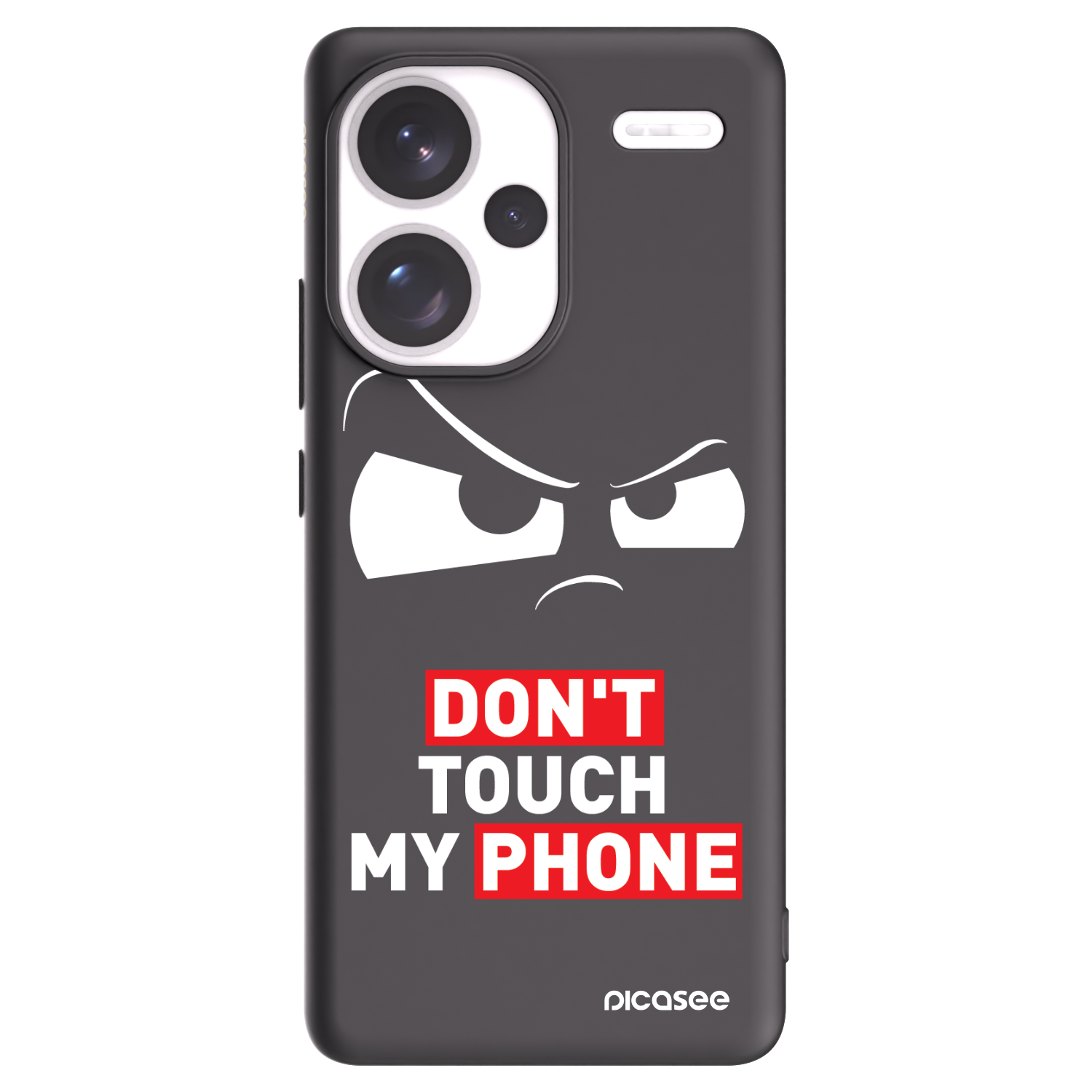 Picasee silikonowe czarne etui na Xiaomi Redmi Note 13 Pro+ 5G - Cloudy Eye - Transparent