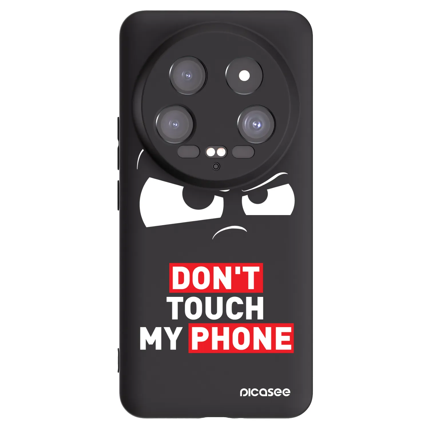 Picasee silikonowe czarne etui na Xiaomi 14 Ultra - Cloudy Eye - Transparent