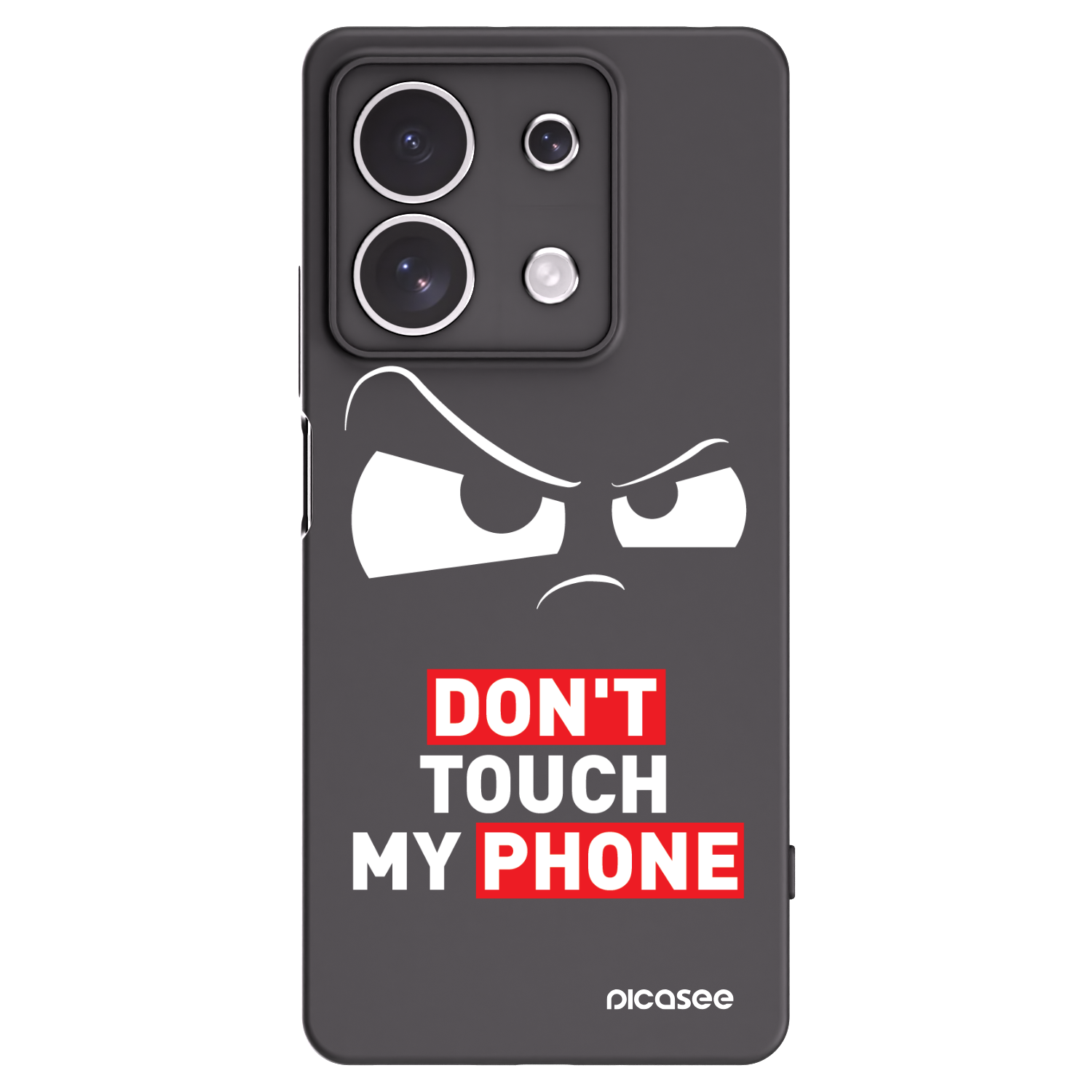 Picasee silikonowe czarne etui na Xiaomi Redmi Note 13 4G - Cloudy Eye - Transparent