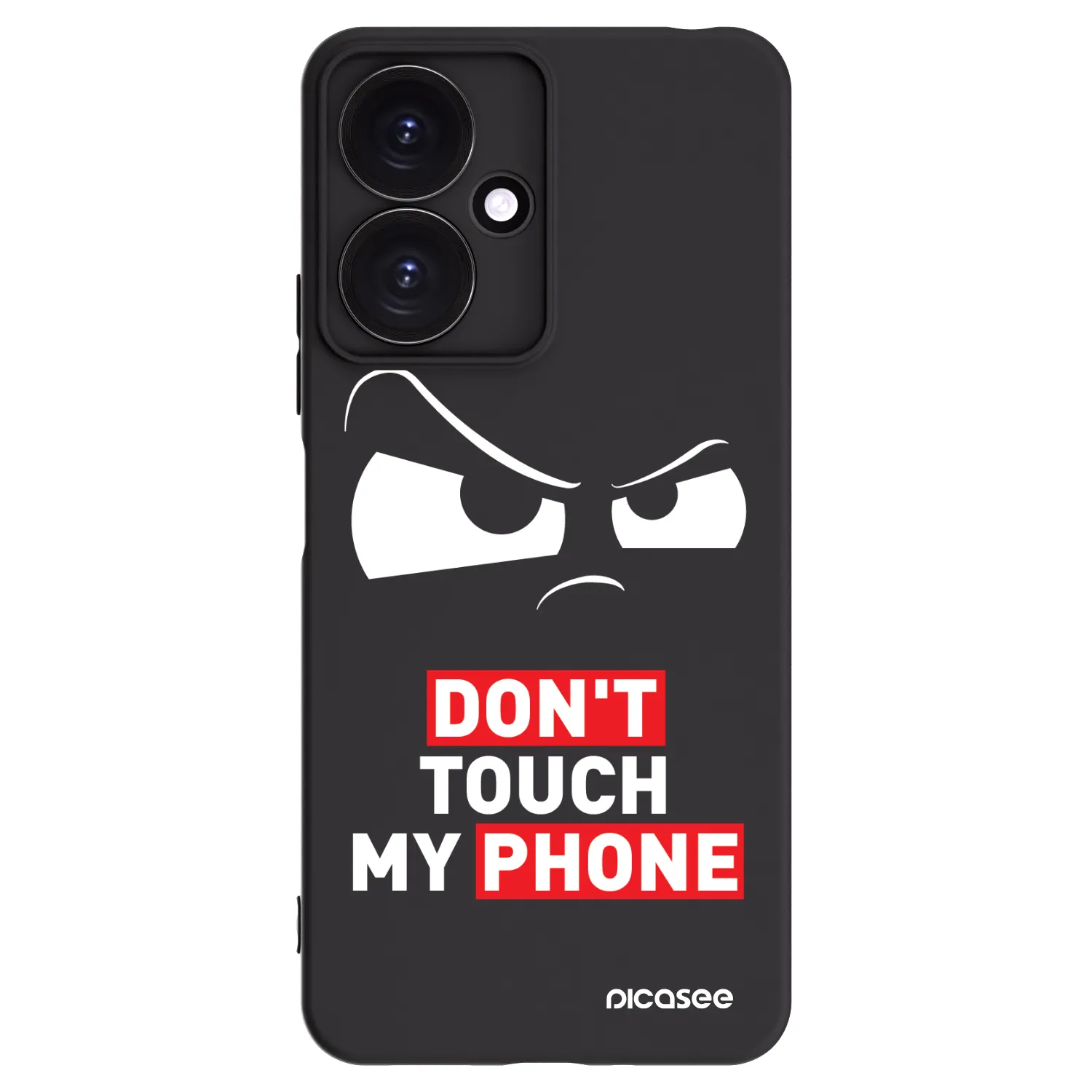 Picasee silikonowe czarne etui na Xiaomi Redmi 13C 5G - Cloudy Eye - Transparent