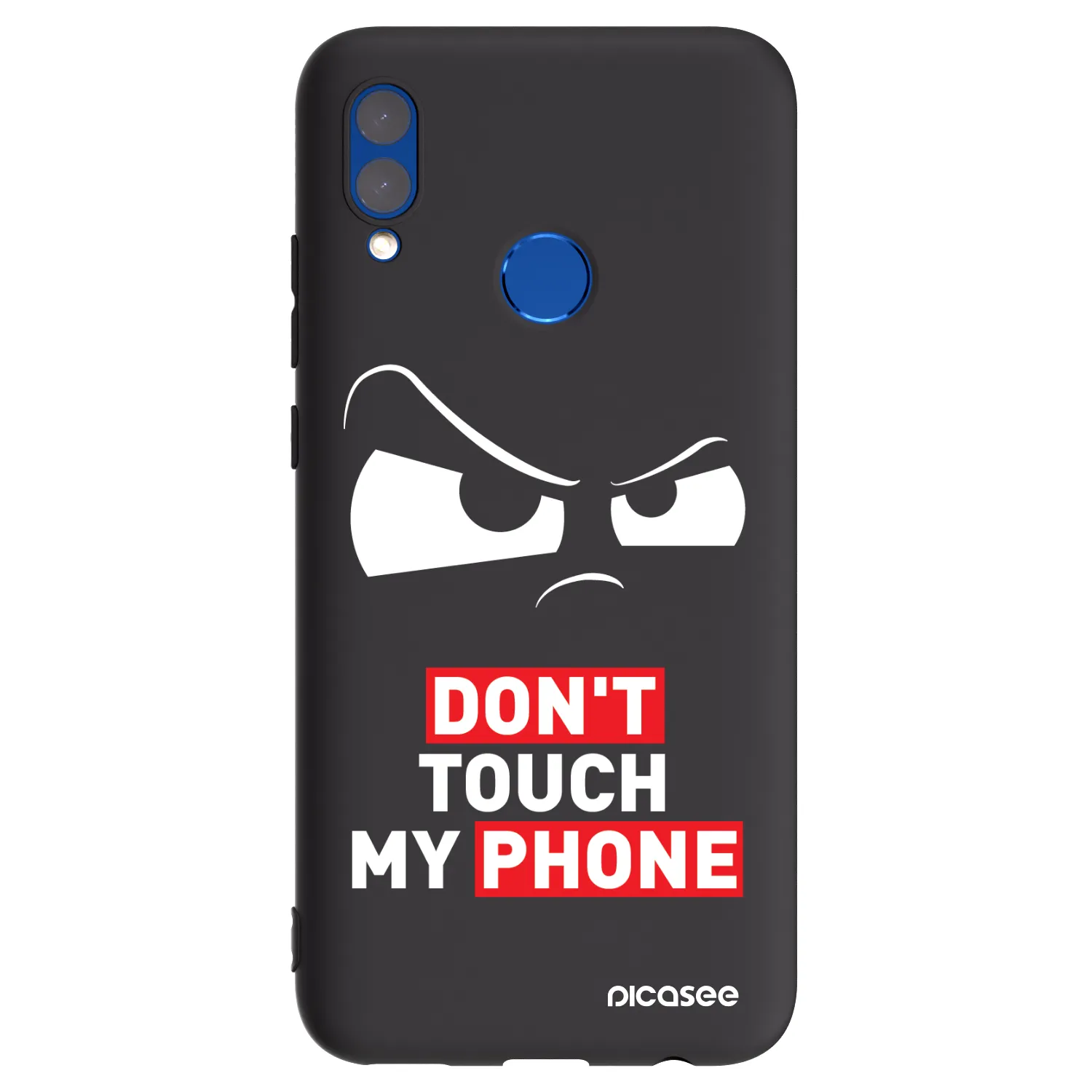 Picasee silikonowe czarne etui na Honor 10 Lite - Cloudy Eye - Transparent