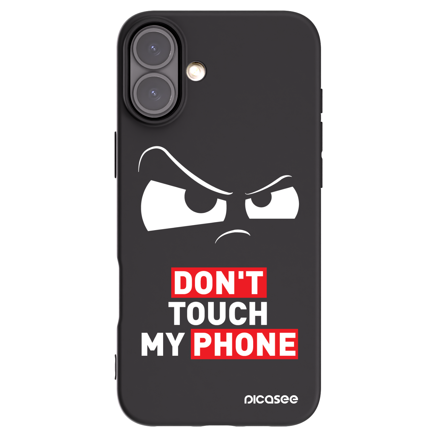 Picasee silikonowe czarne etui na Apple iPhone 16 Plus - Cloudy Eye - Transparent