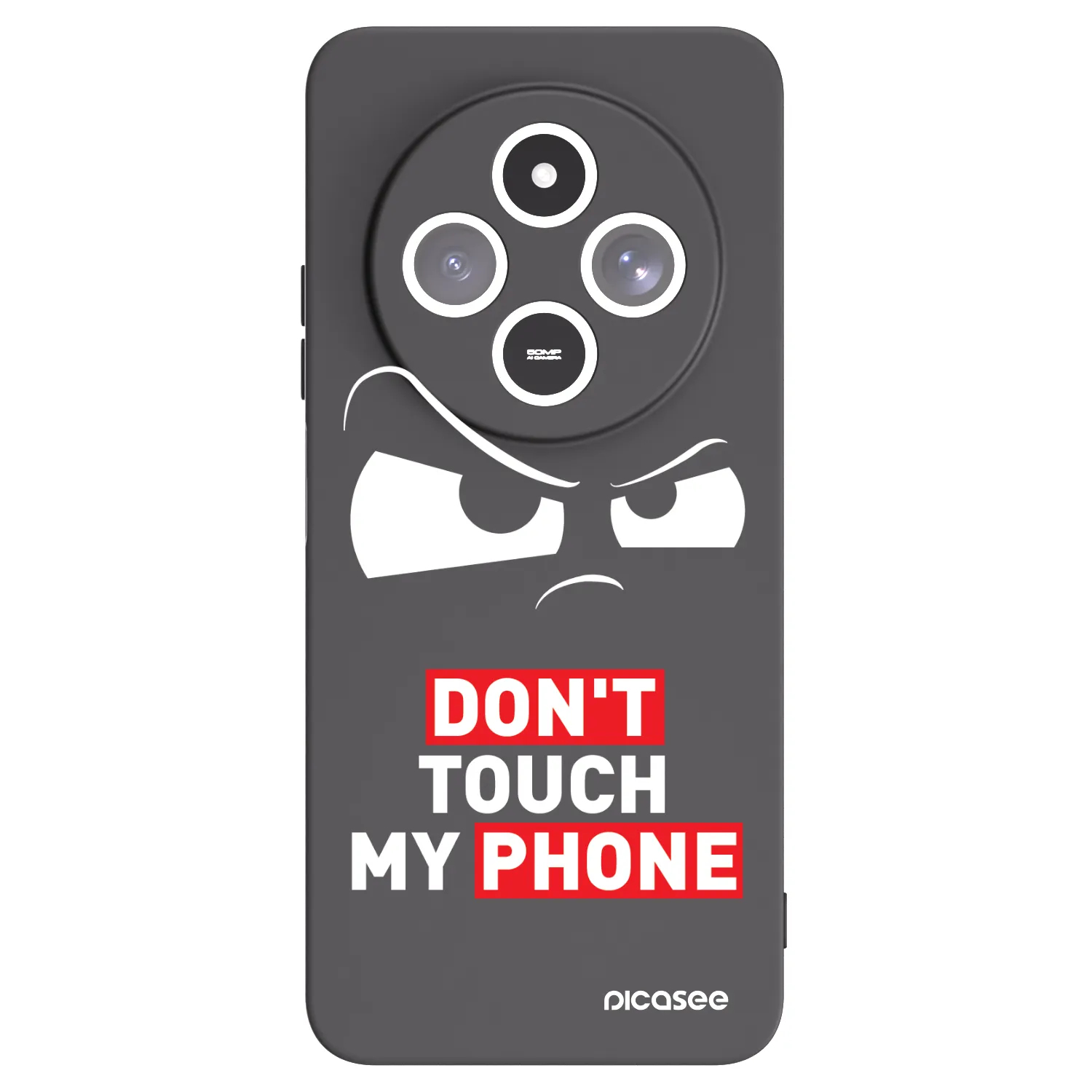 Picasee silikonowe czarne etui na Xiaomi Redmi 14C - Cloudy Eye - Transparent