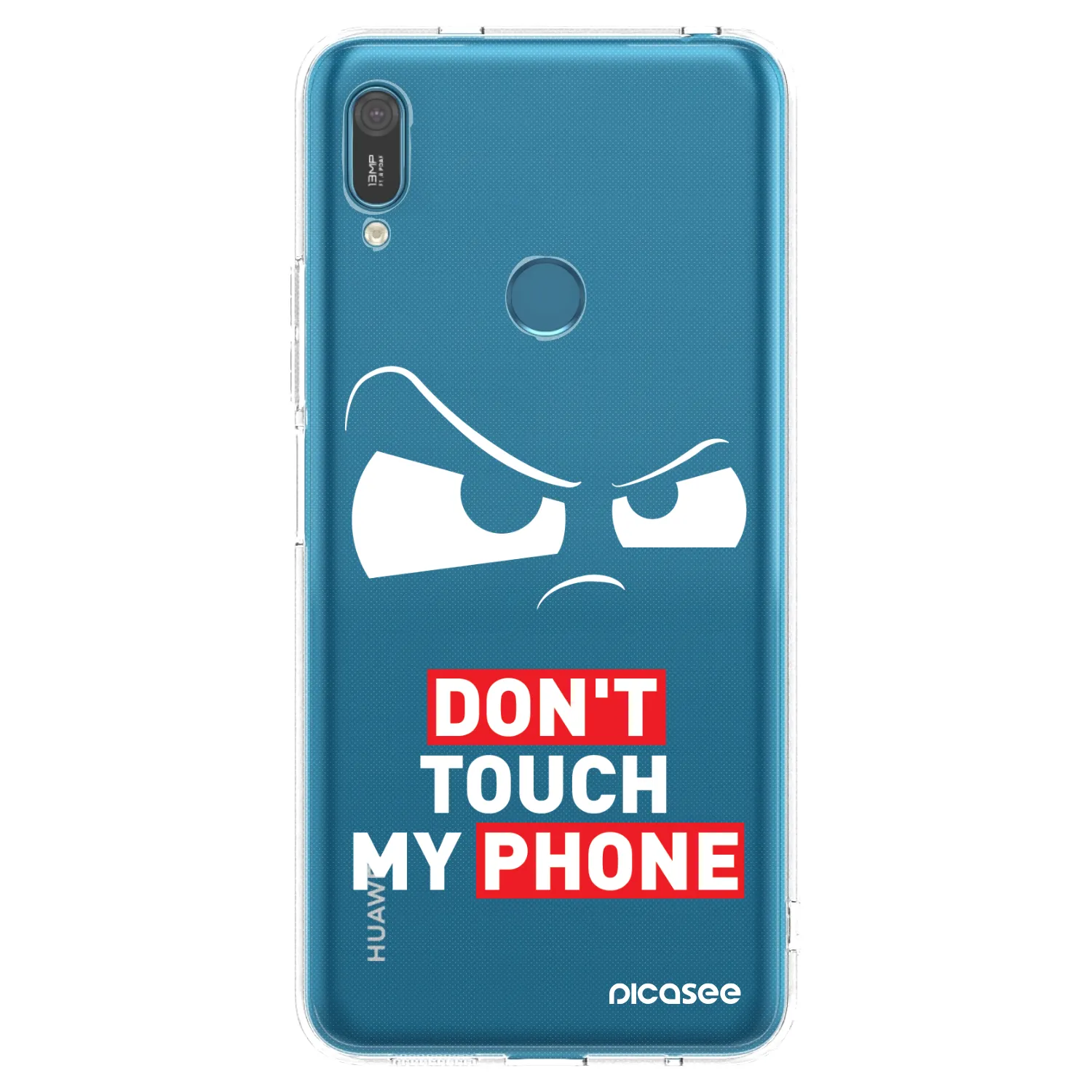 Picasee silikonowe przeźroczyste etui na Huawei Y7 2019 - Cloudy Eye - Transparent