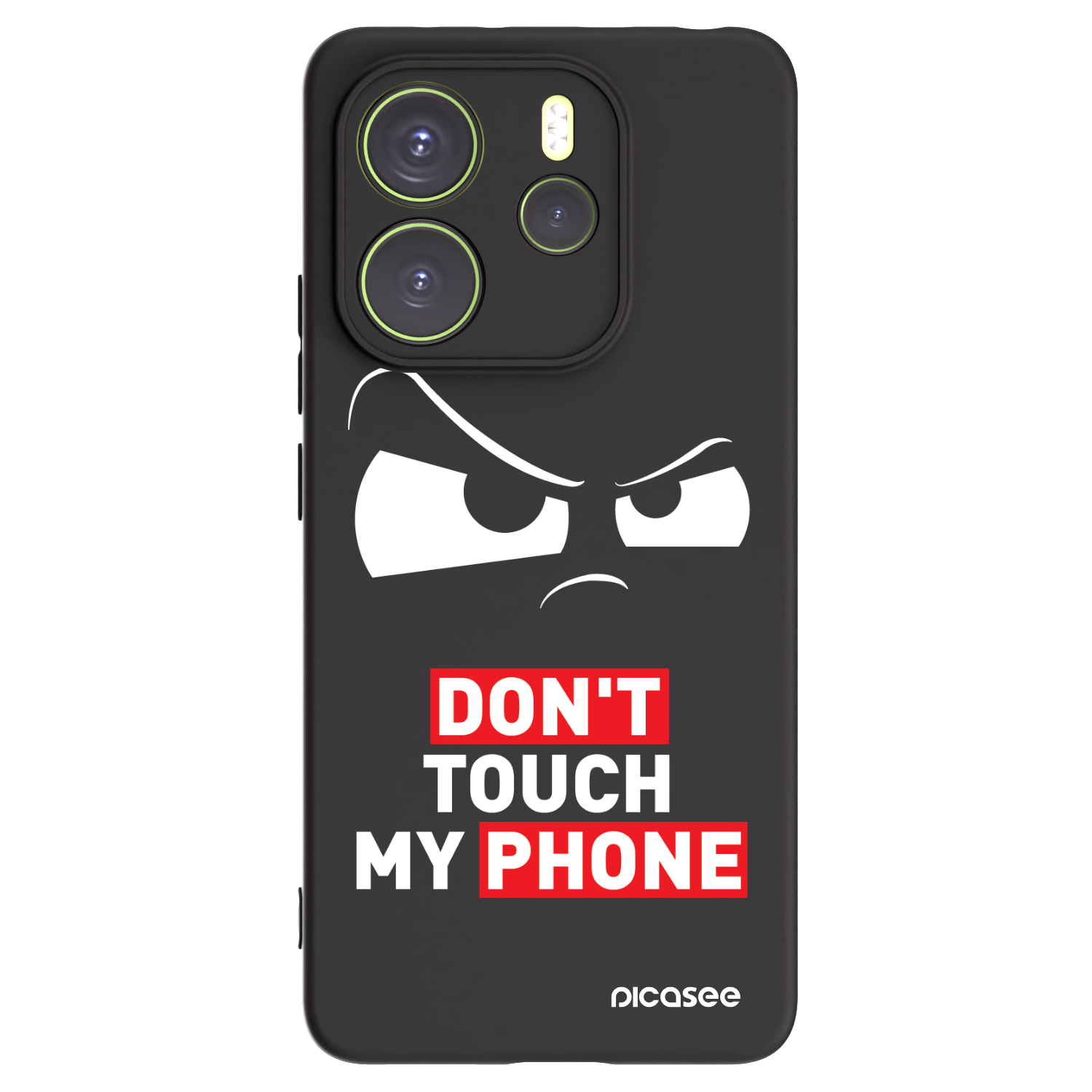 Picasee silikonowe czarne etui na Xiaomi Redmi Note 14 4G - Cloudy Eye - Transparent