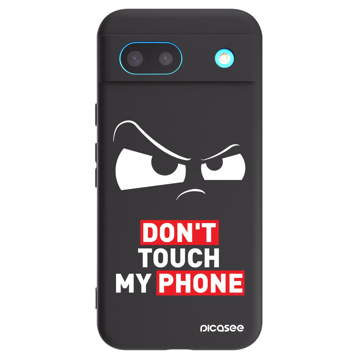 Picasee silikonowe czarne etui na Google Pixel 8a - Cloudy Eye - Transparent