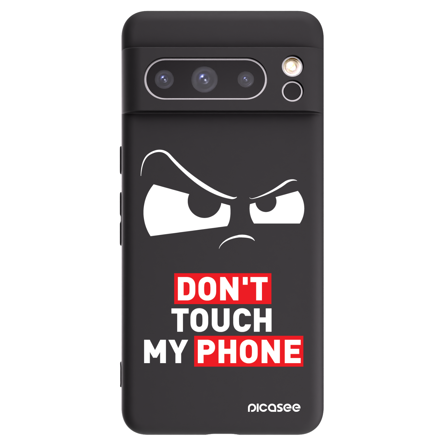 Picasee silikonowe czarne etui na Google Pixel 8 Pro - Cloudy Eye - Transparent