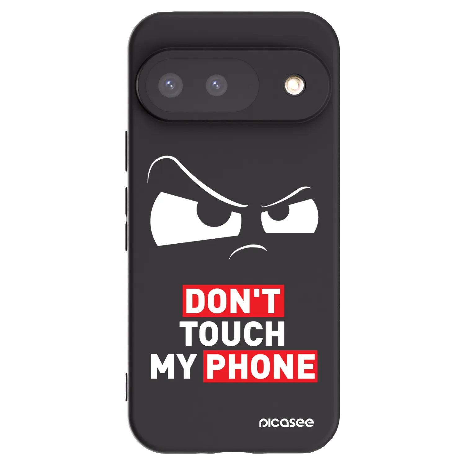 Picasee silikonowe czarne etui na Google Pixel 9 - Cloudy Eye - Transparent