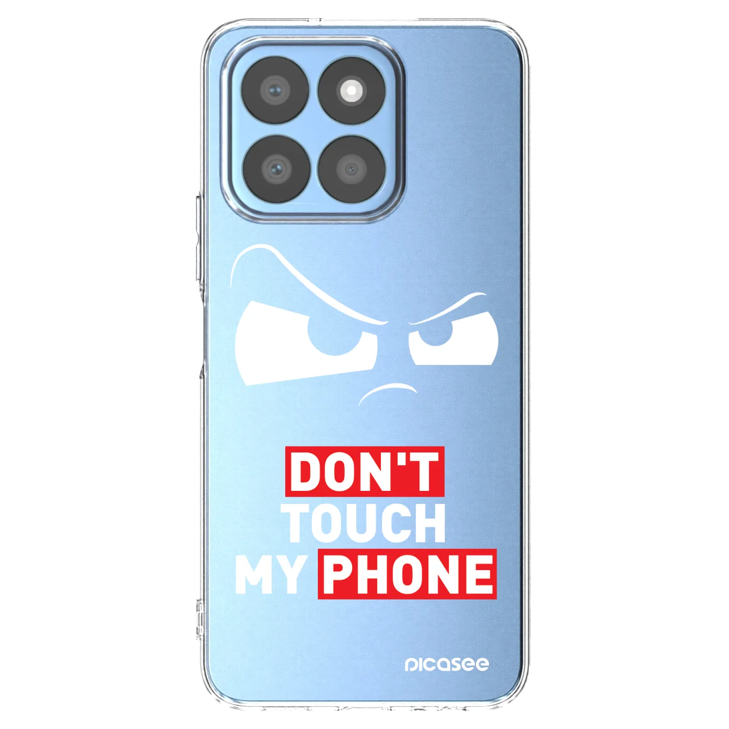 Picasee silikonowe przeźroczyste etui na Honor X8c - Cloudy Eye - Transparent