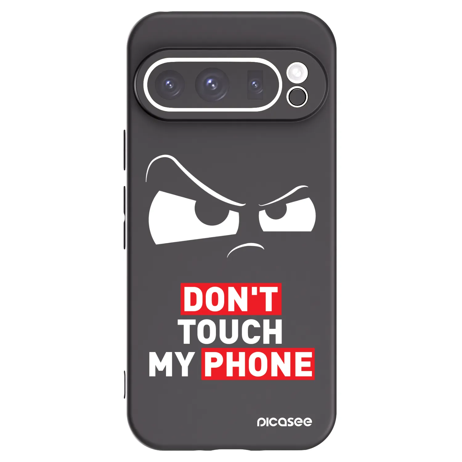 Picasee silikonowe czarne etui na Google Pixel 9 Pro - Cloudy Eye - Transparent