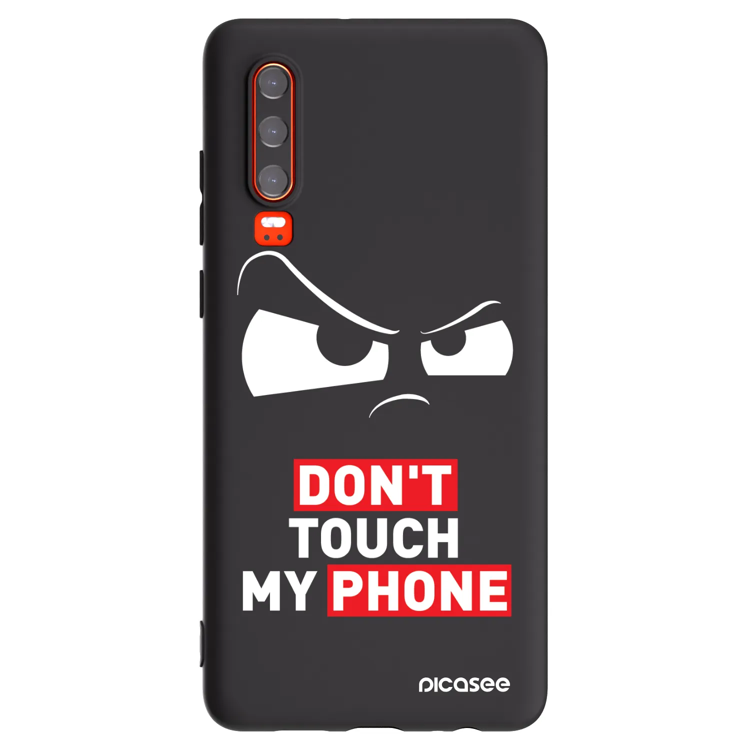 Picasee silikonowe czarne etui na Huawei P30 - Cloudy Eye - Transparent