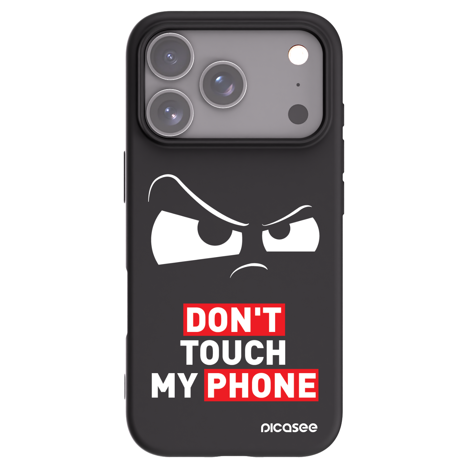 Picasee silikonowe czarne etui na Apple iPhone 17 Pro - Cloudy Eye - Transparent