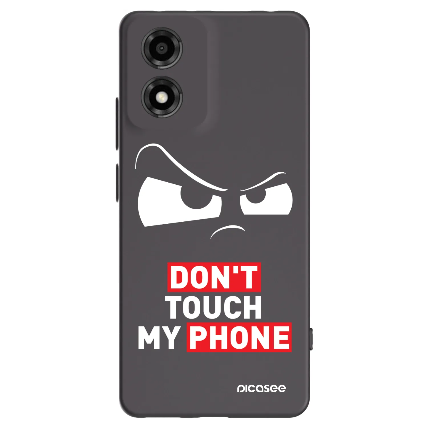 Picasee silikonowe czarne etui na Motorola Moto E14 - Cloudy Eye - Transparent