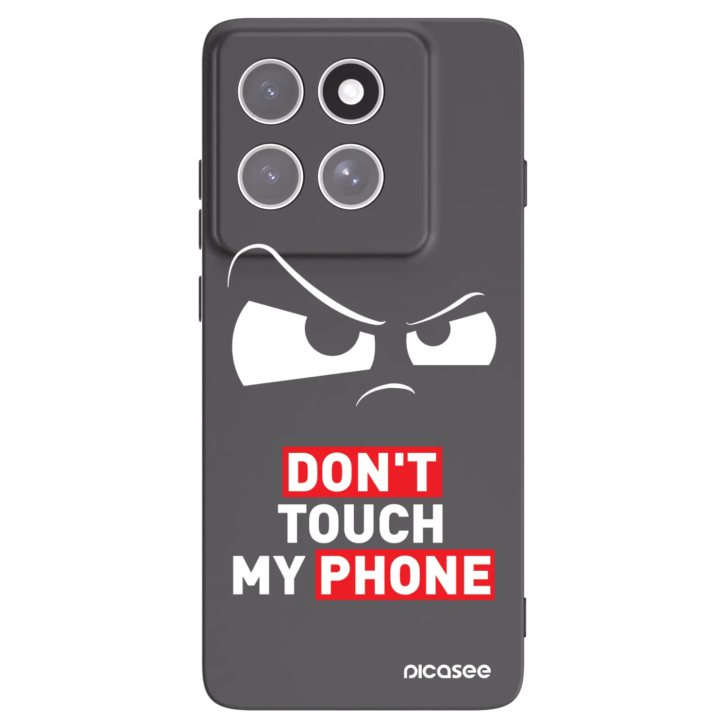 Picasee silikonowe czarne etui na Motorola Edge 60 Pro - Cloudy Eye - Transparent