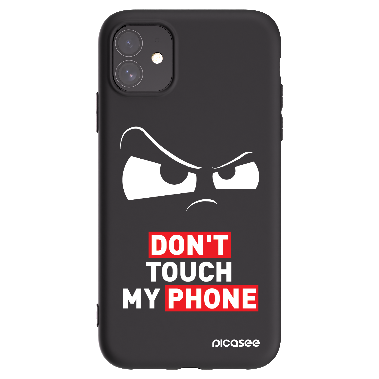 Picasee silikonowe czarne etui na Apple iPhone 11 - Cloudy Eye - Transparent