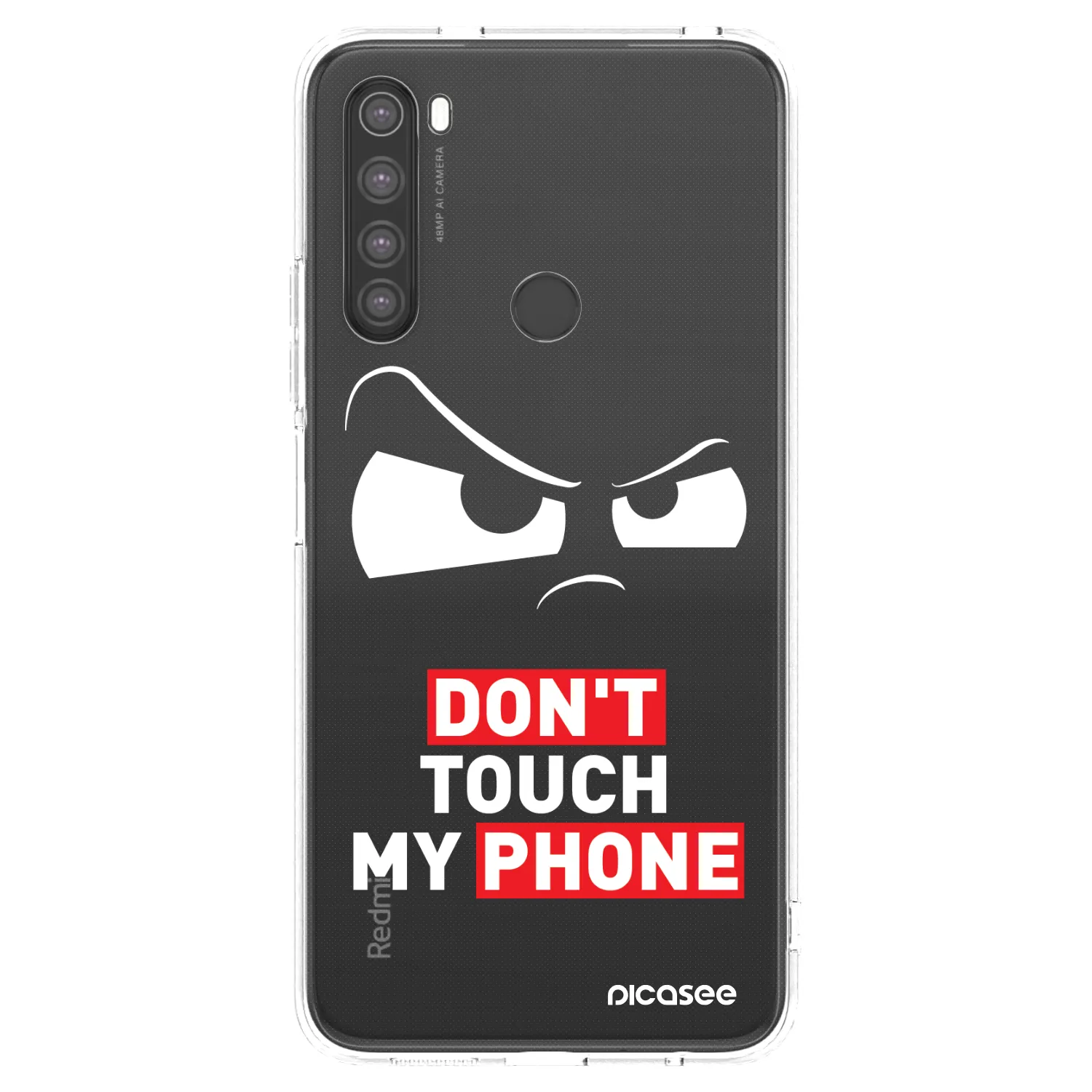 Picasee silikonowe przeźroczyste etui na Xiaomi Redmi Note 8 - Cloudy Eye - Transparent