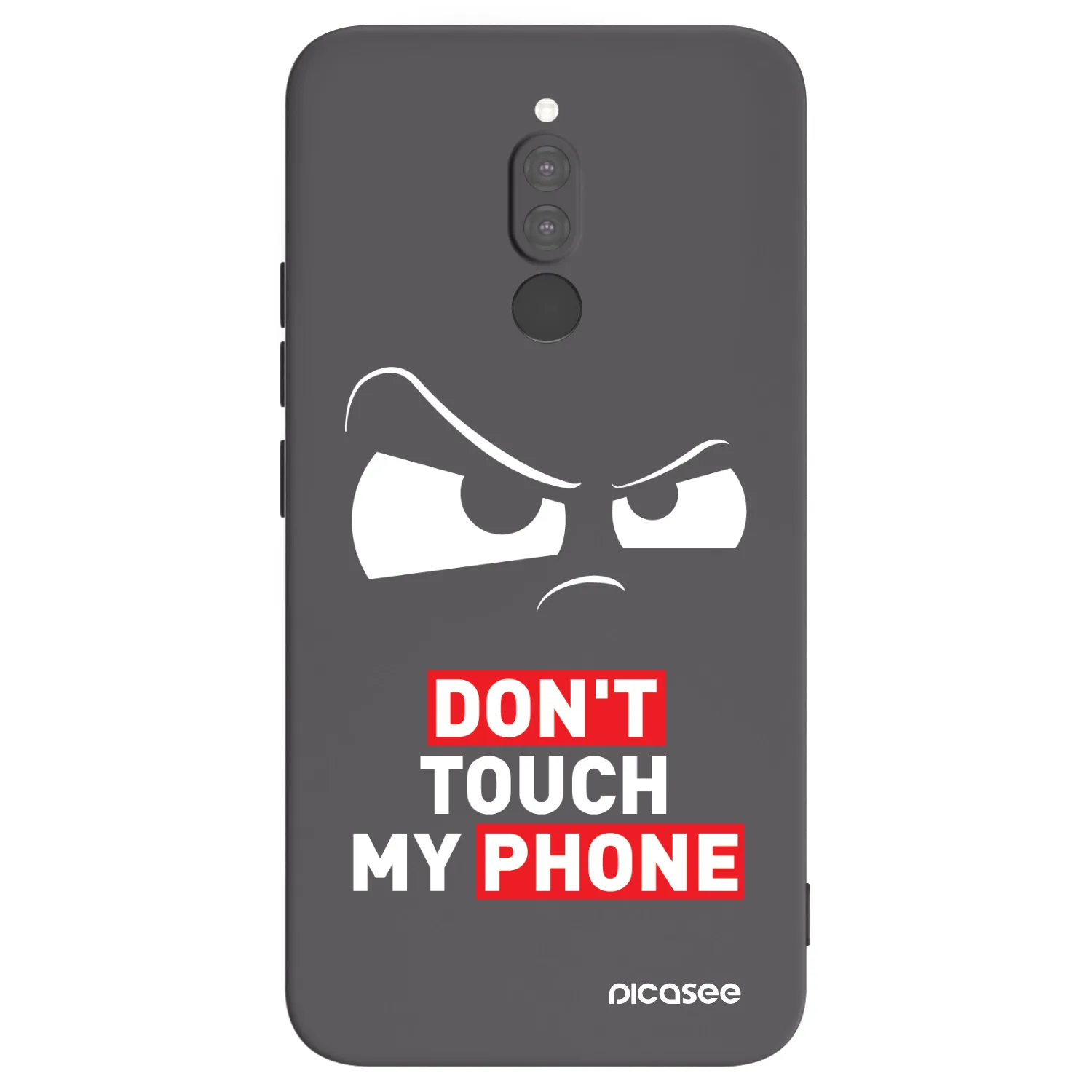 Picasee silikonowe czarne etui na Xiaomi Redmi 8 - Cloudy Eye - Transparent