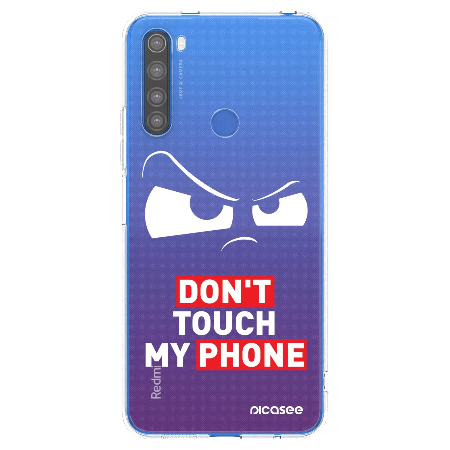 Picasee silikonowe przeźroczyste etui na Xiaomi Redmi Note 8T - Cloudy Eye - Transparent