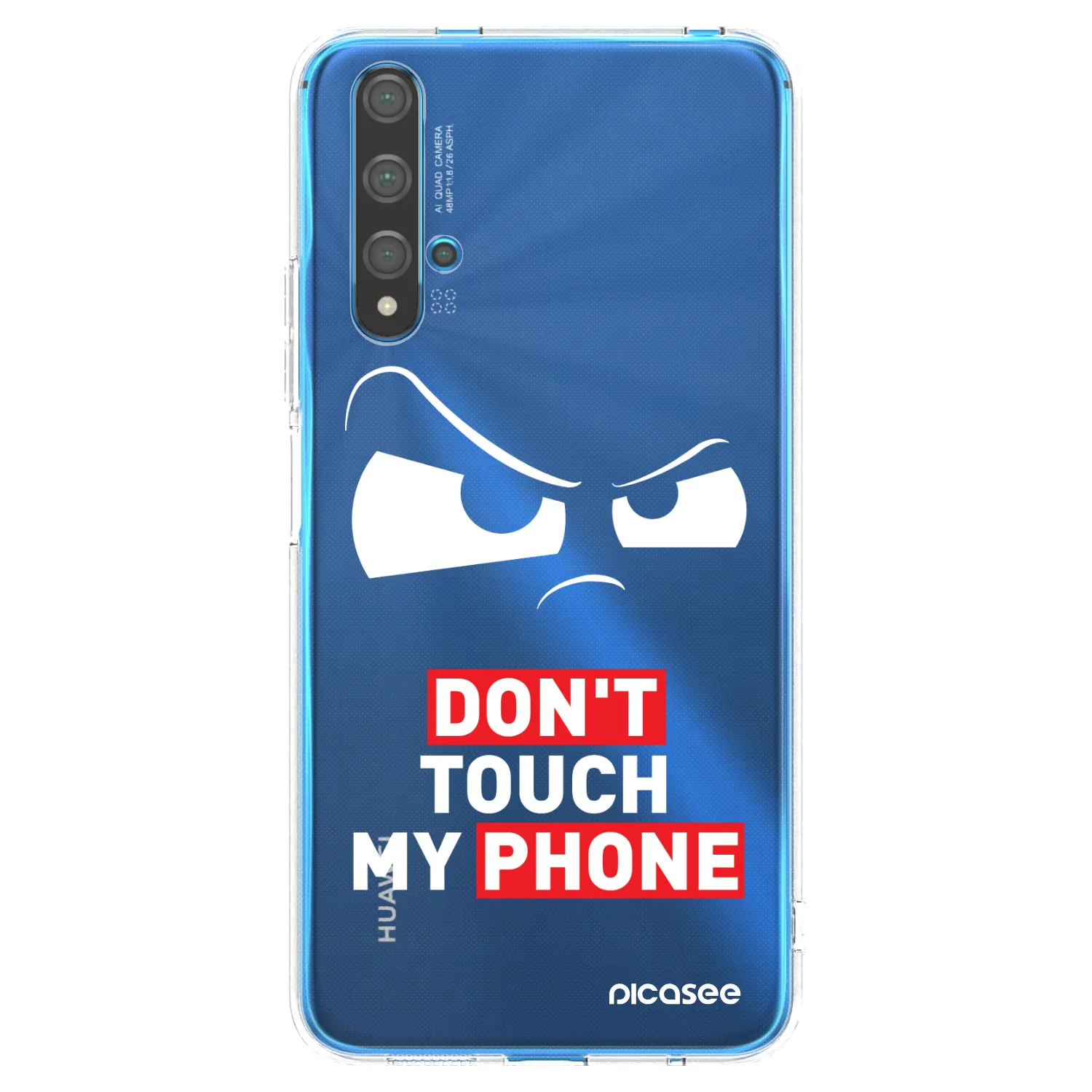 Picasee silikonowe przeźroczyste etui na Huawei Nova 5T - Cloudy Eye - Transparent