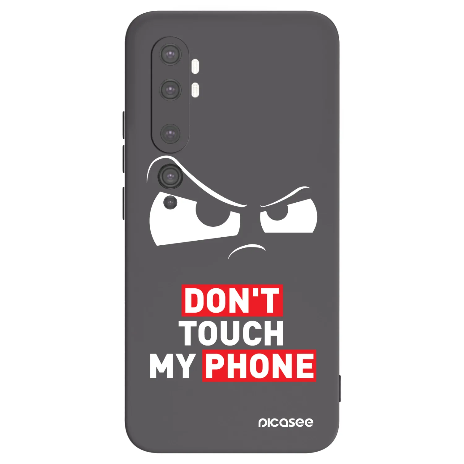 Picasee silikonowe czarne etui na Xiaomi Mi Note 10 (Pro) - Cloudy Eye - Transparent