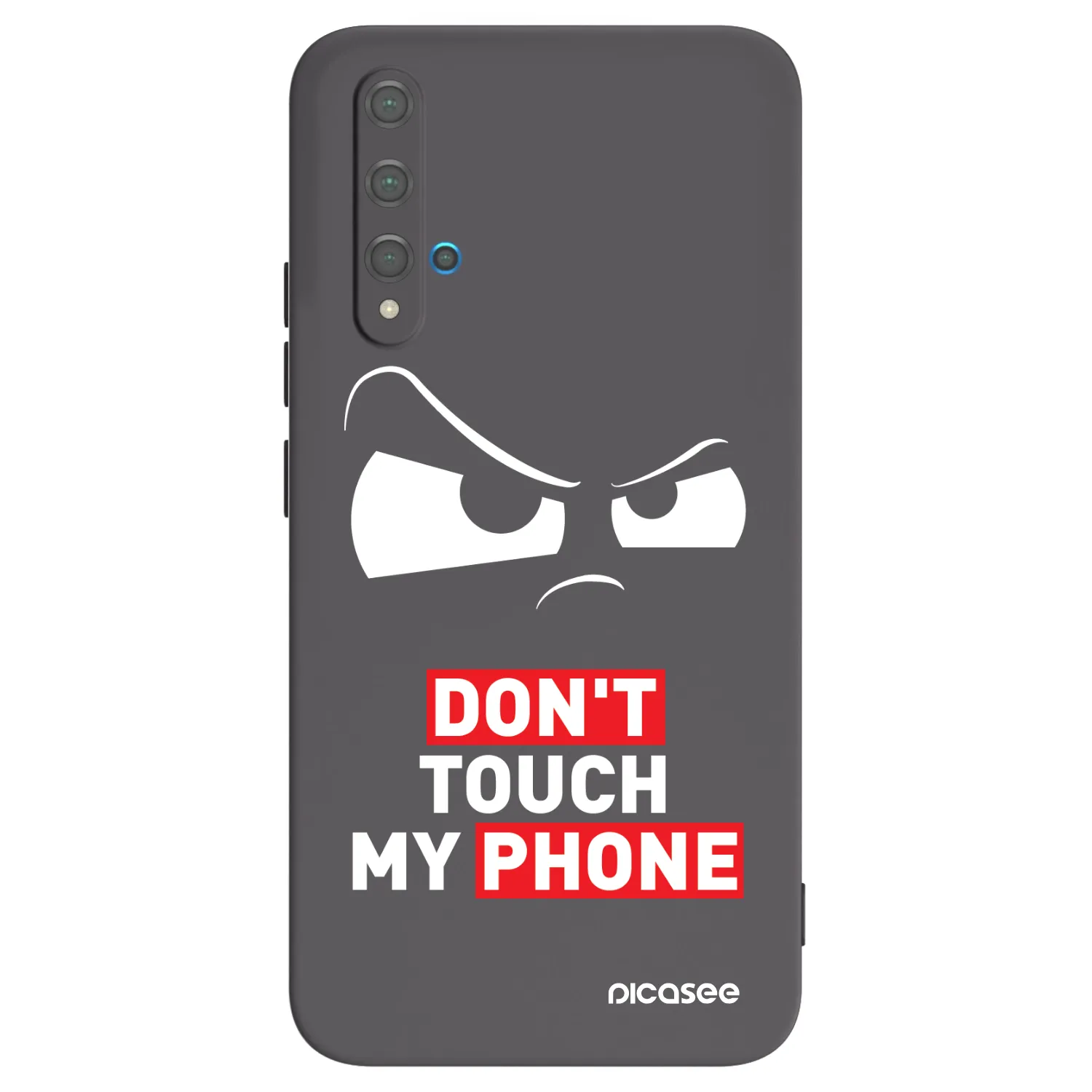 Picasee silikonowe czarne etui na Huawei Nova 5T - Cloudy Eye - Transparent