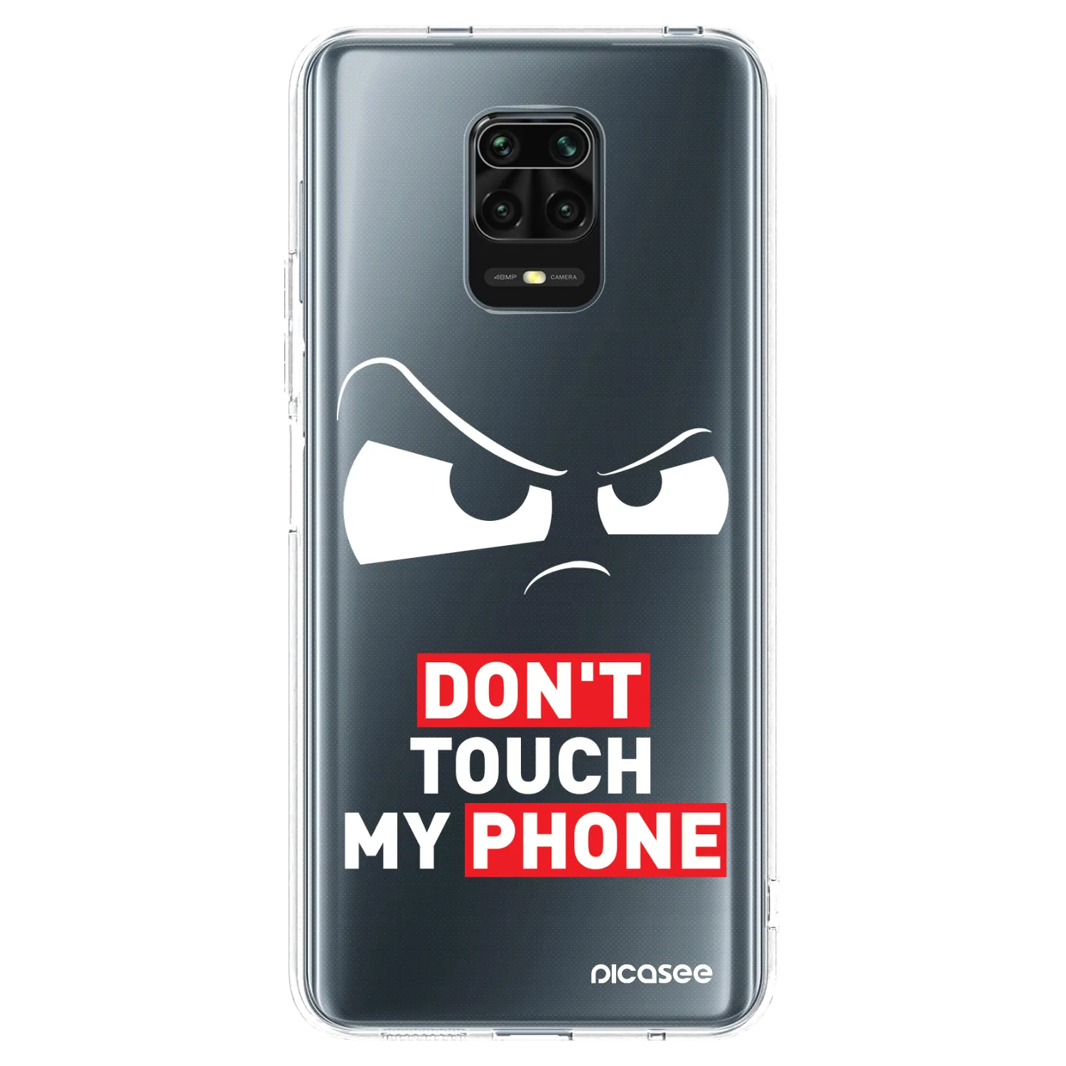 Picasee silikonowe przeźroczyste etui na Xiaomi Redmi Note 9 Pro - Cloudy Eye - Transparent