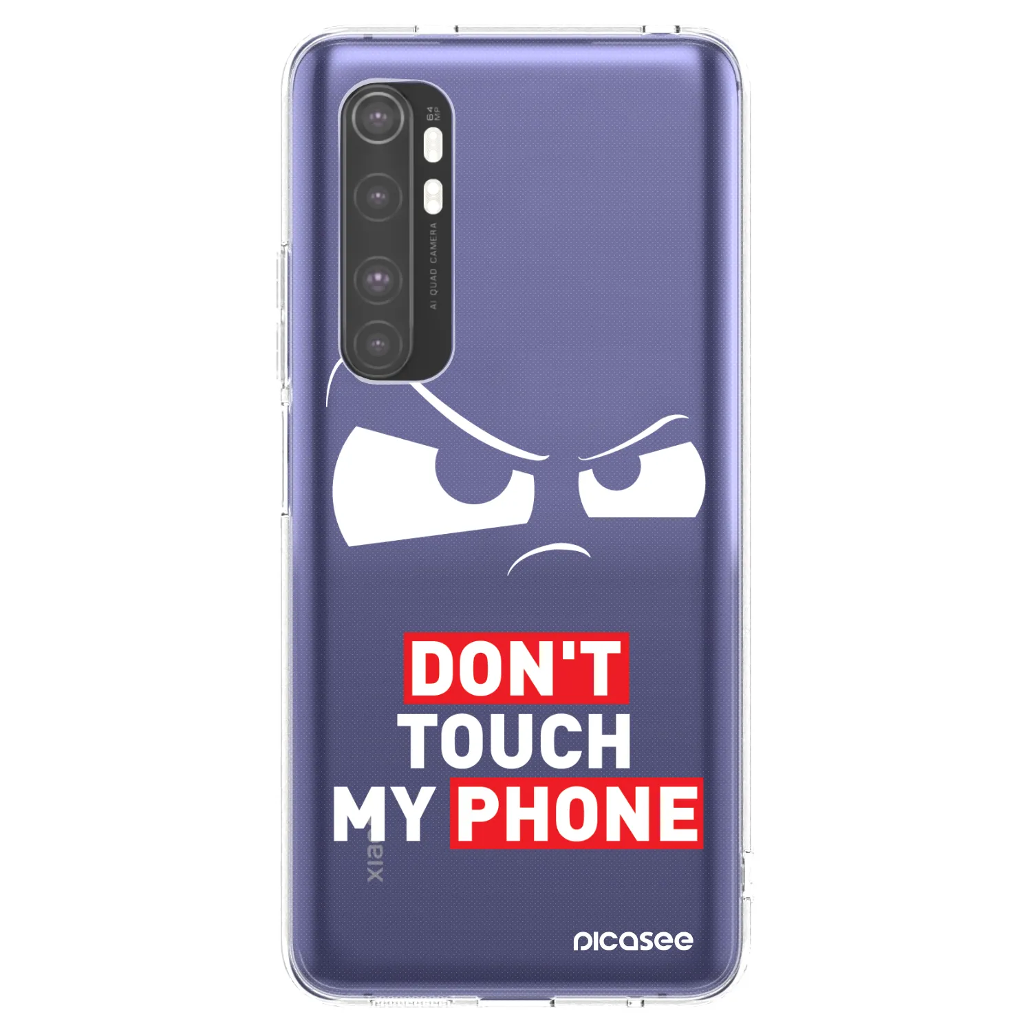 Picasee silikonowe przeźroczyste etui na Xiaomi Mi Note 10 Lite - Cloudy Eye - Transparent