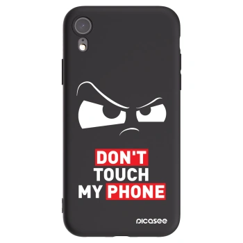 Picasee silikonowe czarne etui na Apple iPhone XR - Cloudy Eye - Transparent
