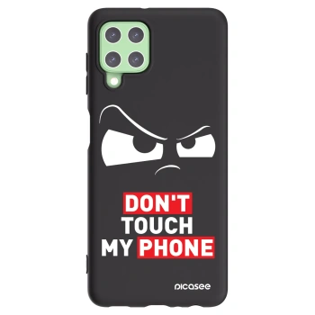 Picasee silikonowe czarne etui na Samsung Galaxy A22 A225F 4G - Cloudy Eye - Transparent