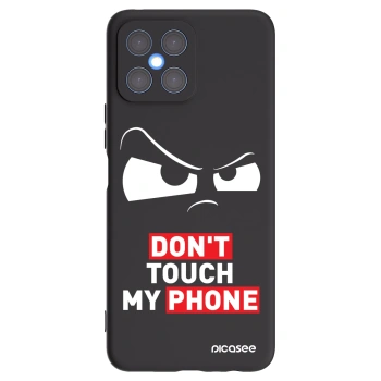 Picasee silikonowe czarne etui na Honor X8 4G - Cloudy Eye - Transparent