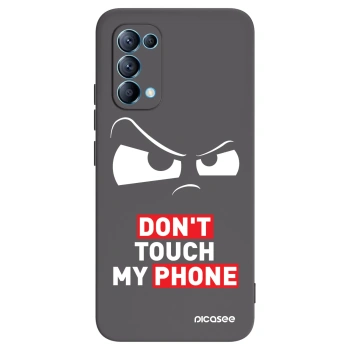 Picasee silikonowe czarne etui na OPPO Reno 5 5G - Cloudy Eye - Transparent