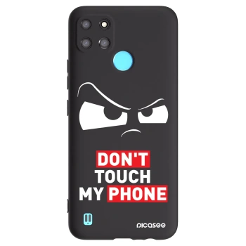 Picasee silikonowe czarne etui na Realme C21Y - Cloudy Eye - Transparent