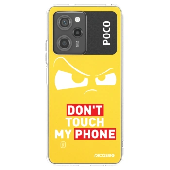 Picasee silikonowe czarne etui na Xiaomi Poco X5 Pro - Cloudy Eye - Transparent