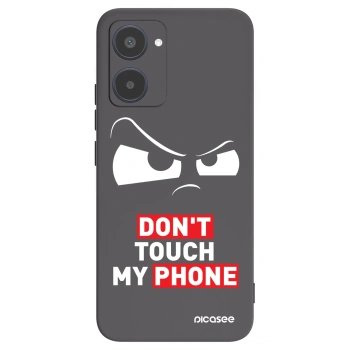 Picasee silikonowe czarne etui na Realme 10 4G - Cloudy Eye - Transparent