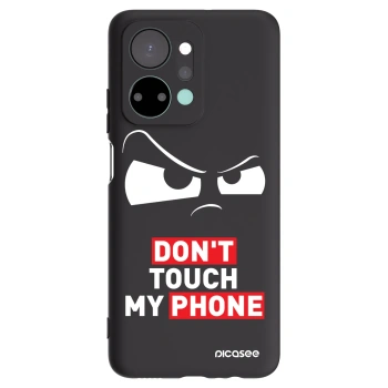 Picasee silikonowe czarne etui na Honor X7a - Cloudy Eye - Transparent