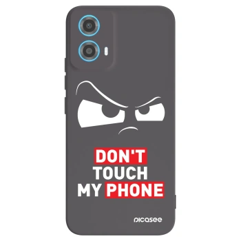Picasee silikonowe czarne etui na Motorola Moto G34 5G - Cloudy Eye - Transparent