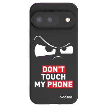 Picasee silikonowe czarne etui na Google Pixel 9 - Cloudy Eye - Transparent