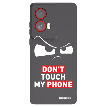 Picasee silikonowe czarne etui na Motorola Edge 50 Fusion - Cloudy Eye - Transparent