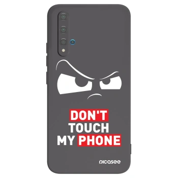 Picasee silikonowe czarne etui na Huawei Nova 5T - Cloudy Eye - Transparent