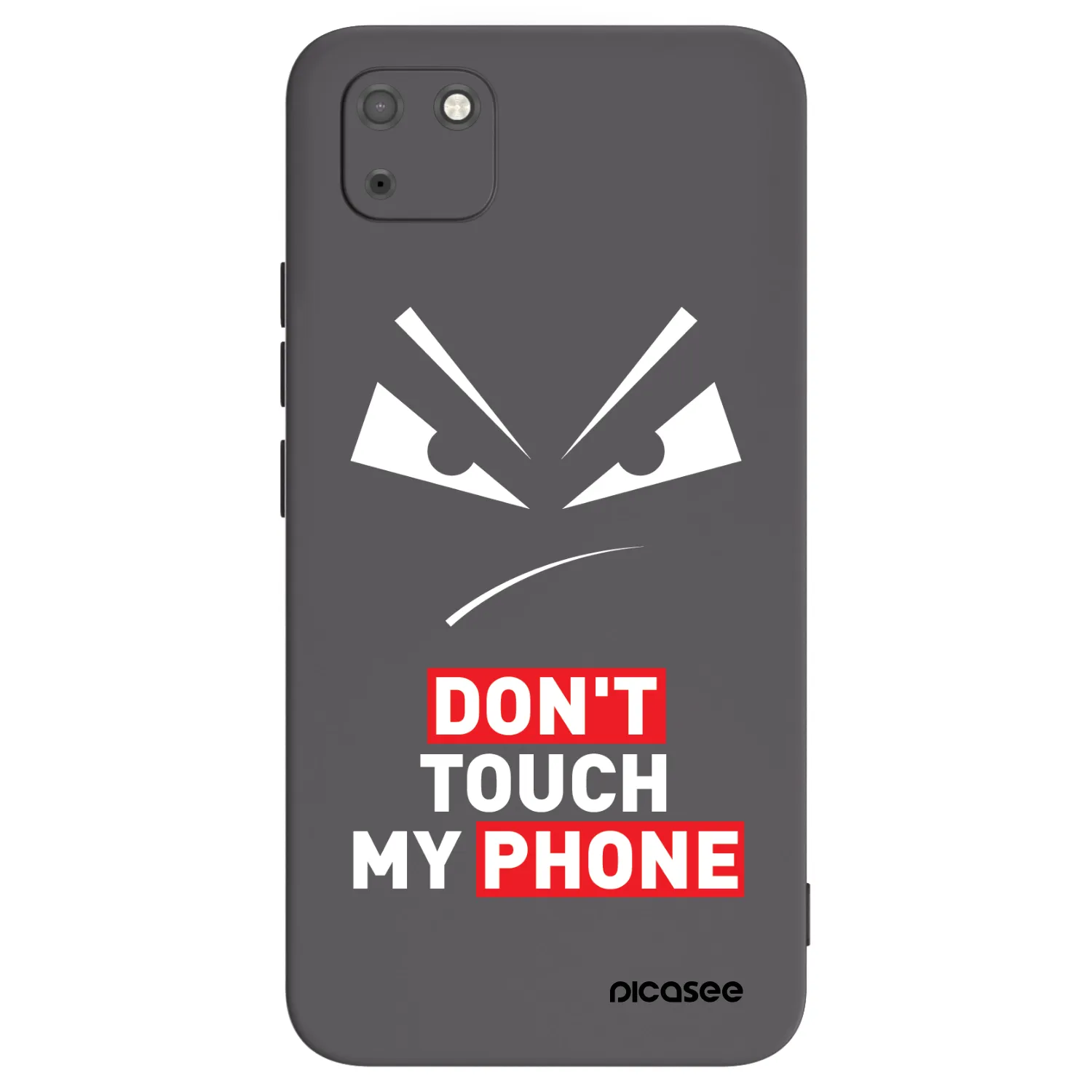 Picasee silikonowe czarne etui na Huawei Y5P - Evil Eye - Transparent