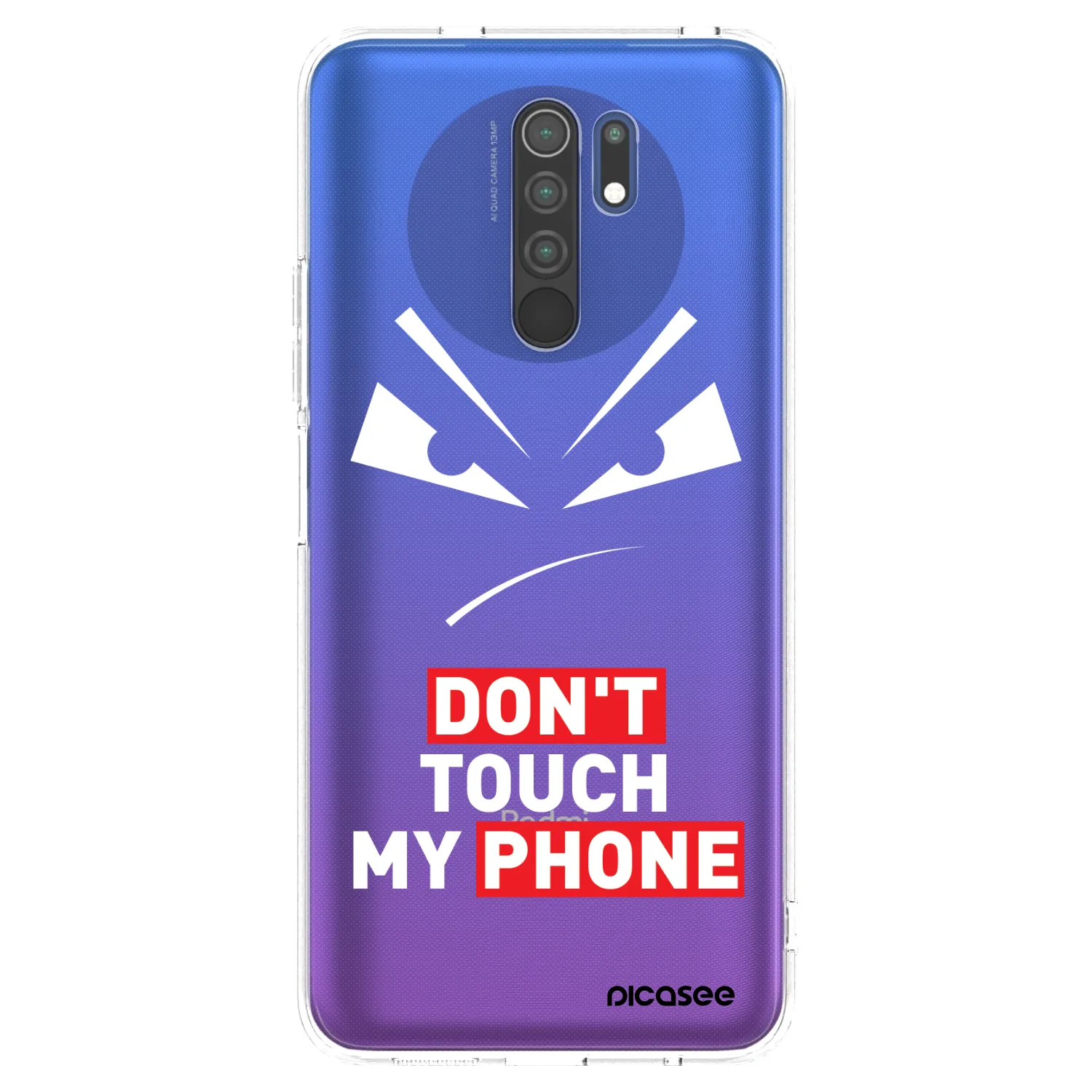 Picasee silikonowe przeźroczyste etui na Xiaomi Redmi 9 - Evil Eye - Transparent