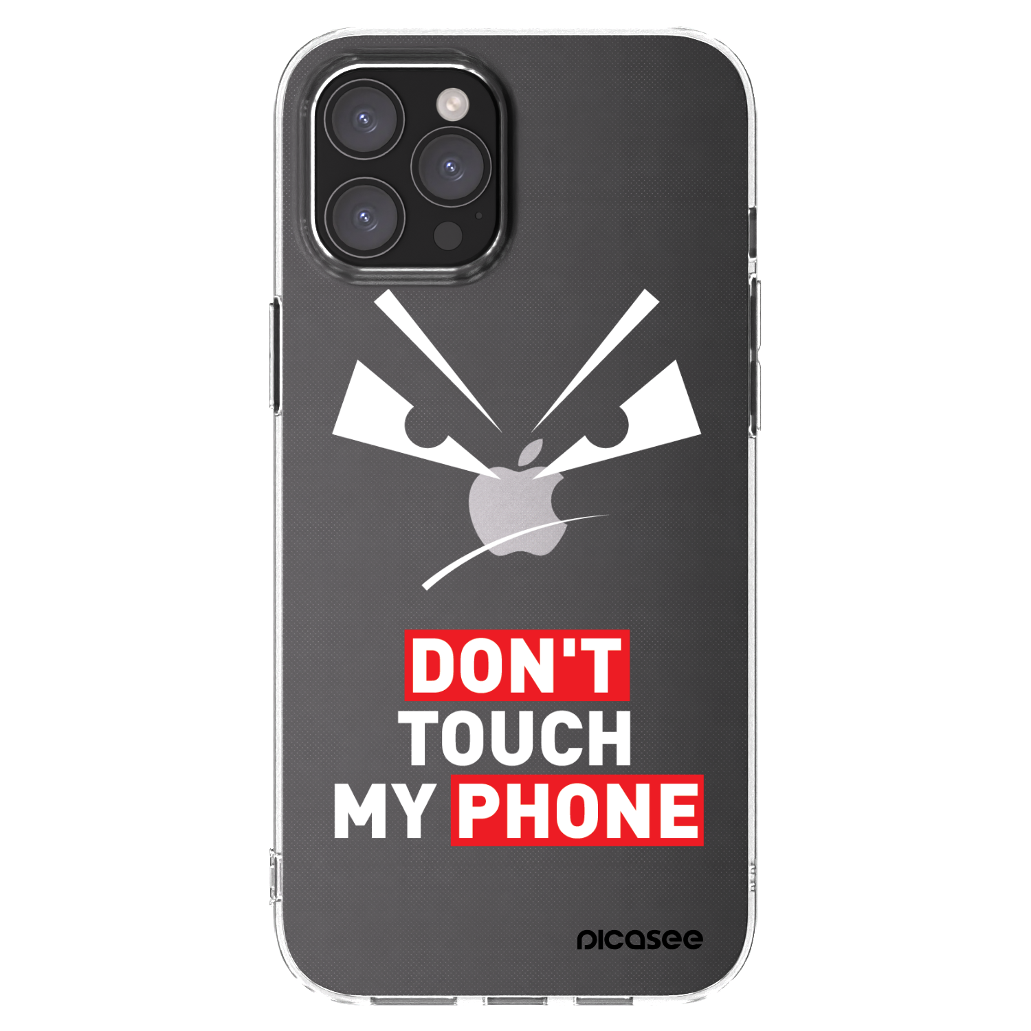 Picasee silikonowe przeźroczyste etui na Apple iPhone 12 Pro Max - Evil Eye - Transparent