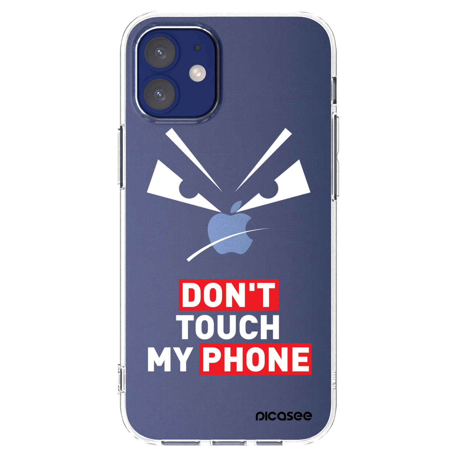 Picasee silikonowe przeźroczyste etui na Apple iPhone 12 mini - Evil Eye - Transparent