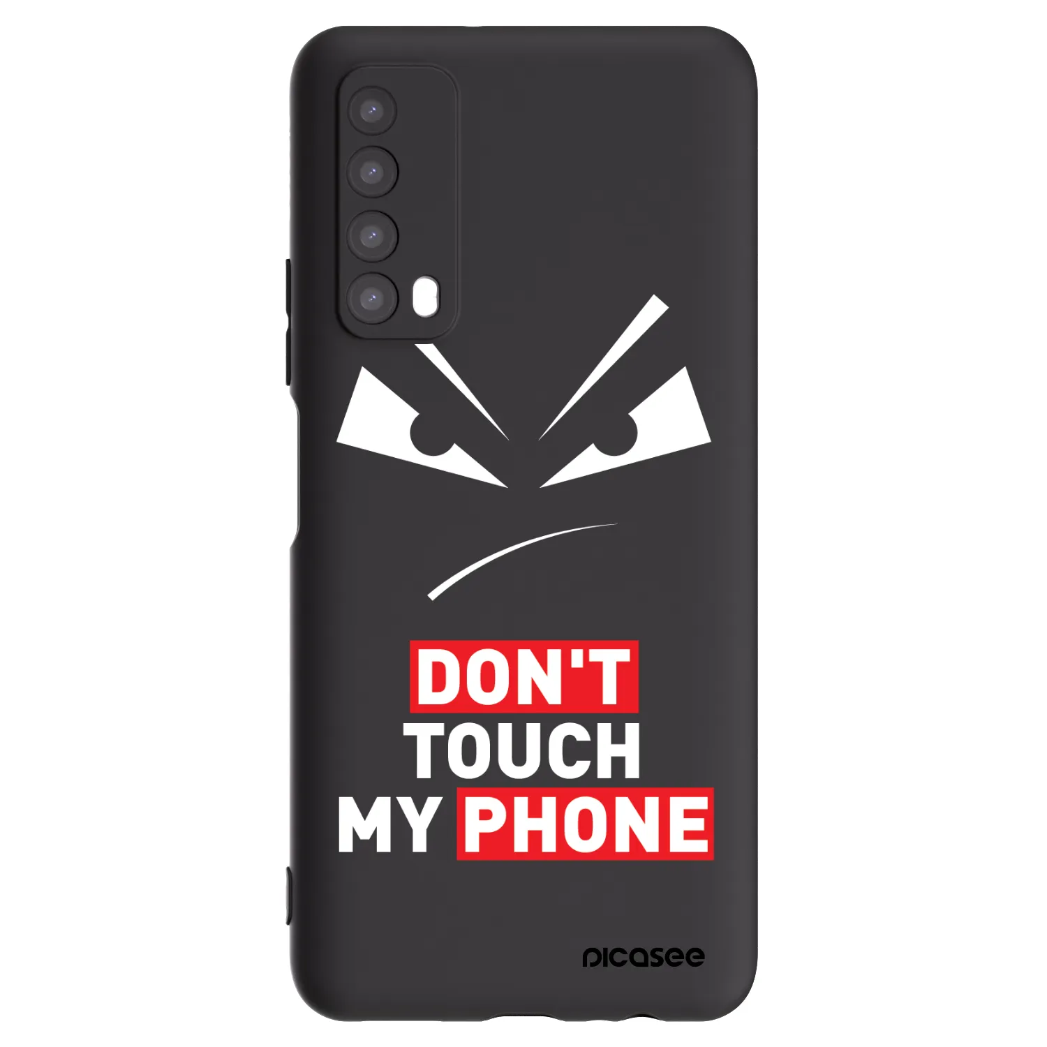 Picasee silikonowe czarne etui na Huawei P Smart 2021 - Evil Eye - Transparent