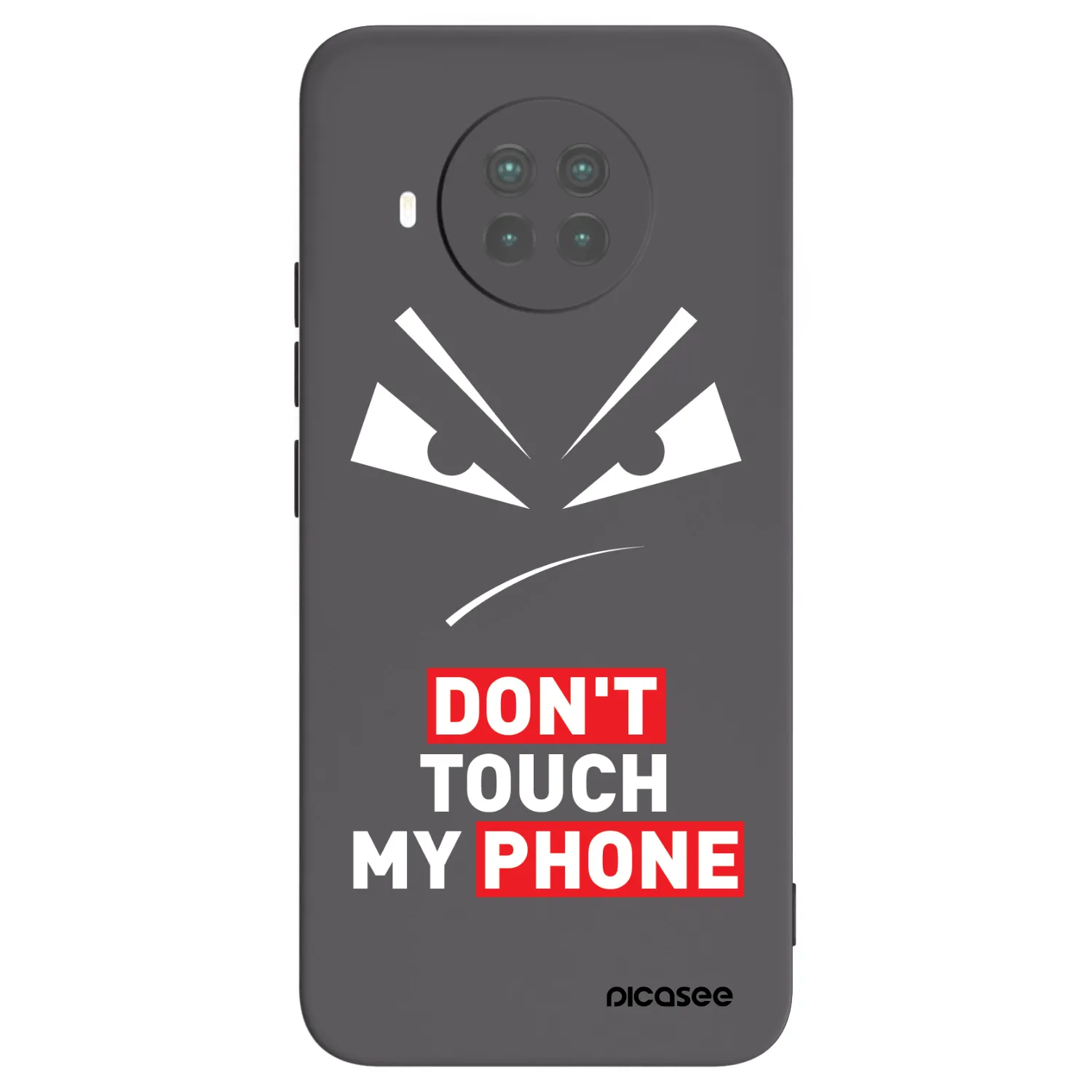 Picasee silikonowe czarne etui na Xiaomi Mi 10T Lite - Evil Eye - Transparent
