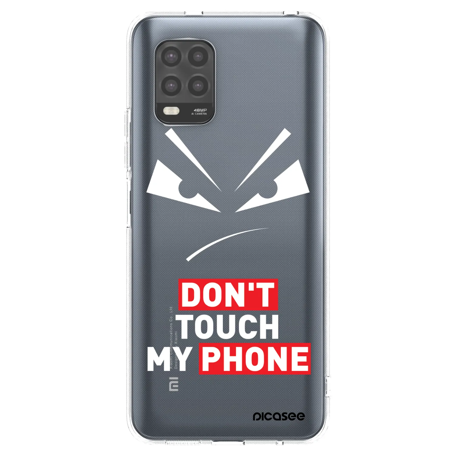 Picasee silikonowe przeźroczyste etui na Xiaomi Mi 10 Lite - Evil Eye - Transparent