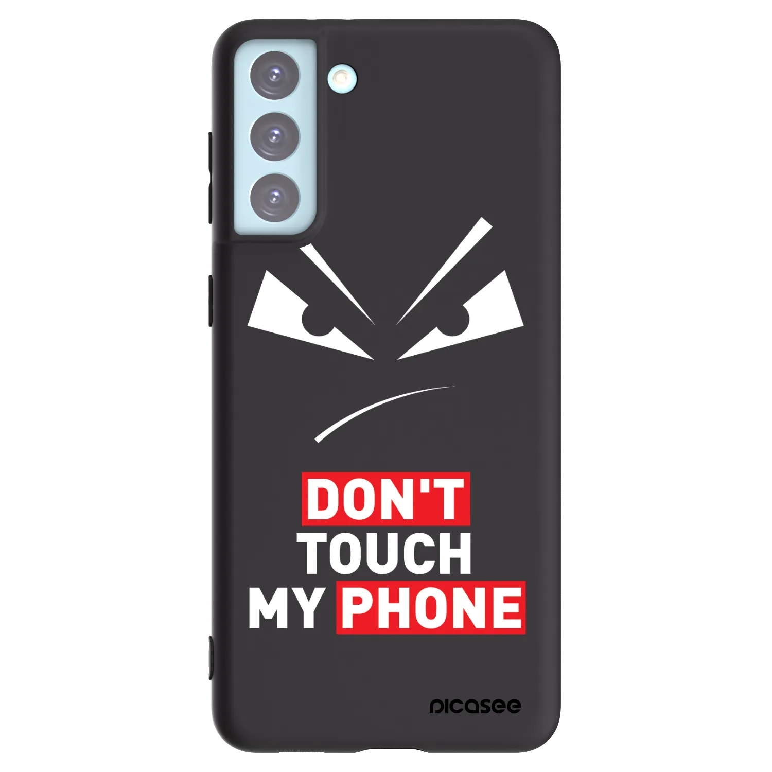 Picasee silikonowe czarne etui na Samsung Galaxy S21+ 5G G996F - Evil Eye - Transparent